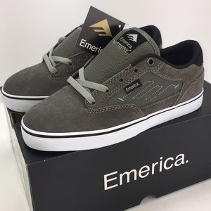 Emerica Jinx 2 Youth Size 3 Grey Vintage Skate NIB